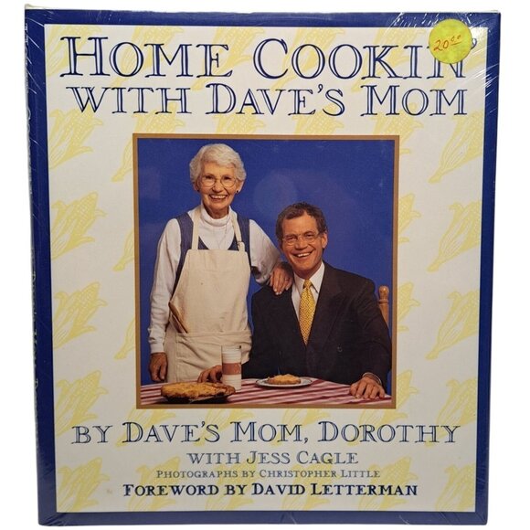 Home Cookin With Daves Mom Dorothy & David Letterman HC/DJ NEW Cookbook Recipes - Picture 1 of 7